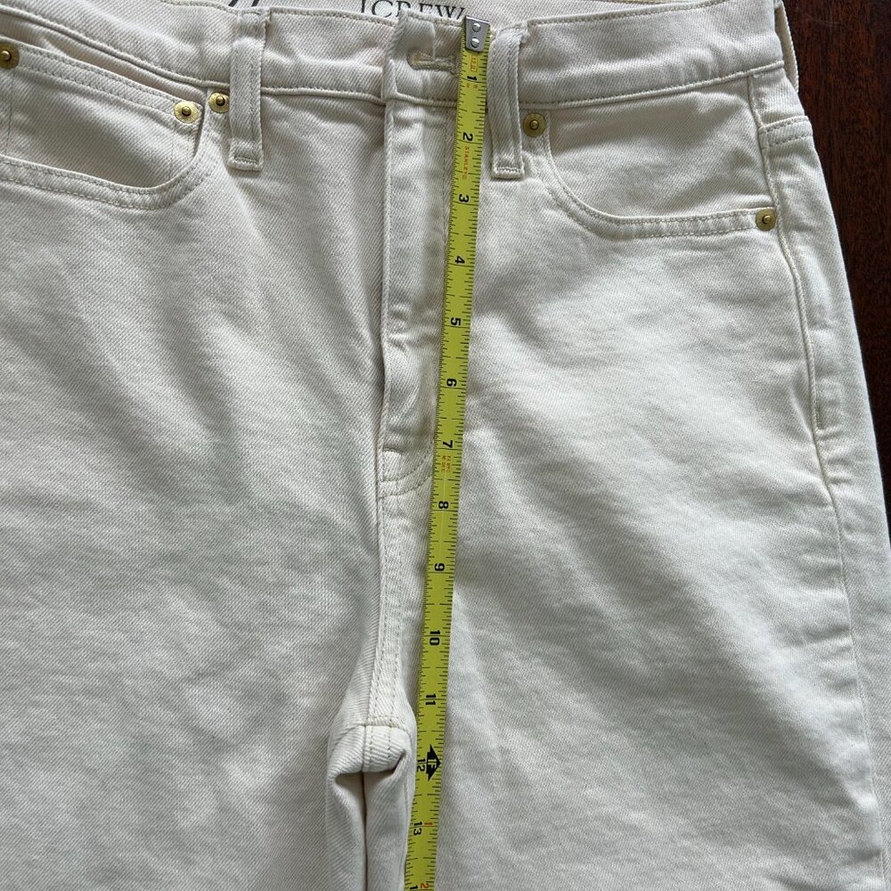 Never worn, J.Crew Classic straight jean in ecru, 27 - Picture 6 of 8